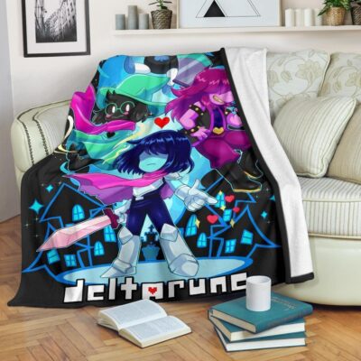 Deltarune Fleece Blanket Custom Video Game Fan Home Decoration