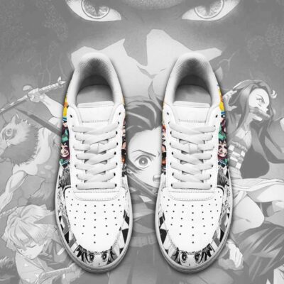 Demon Slayer Air Force 1 Sneakers Mixed Manga Style Anime Shoes 1
