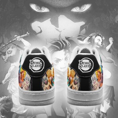 Demon Slayer Air Force 1 Sneakers Mixed Manga Style Anime Shoes 2