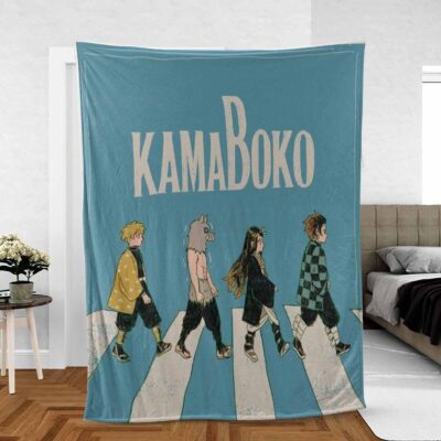 Demon Slayer Kamaboko Fan Gift Demon Slayer Abbey Road Comfy Sofa Throw Blanket Gift 2