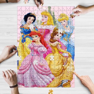 Disney All Princess Movies Gifts Lover Jigsaw Puzzle Game