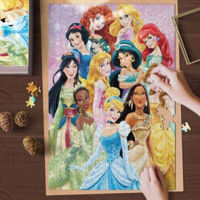 Disney All Princess Movies Gifts Lover Jigsaw Puzzle Game