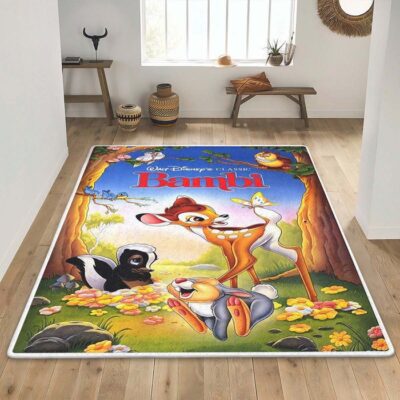 Disney Bambi Thumper 3 For Lover Area Rug Living Room, Bambi For Fan Rug Floor Decor 1 Bambi For Fan Rug Floor Decor