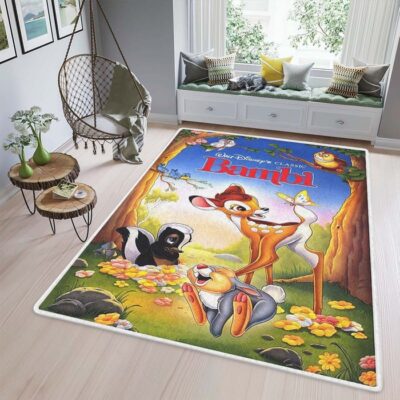 Disney Bambi Thumper 3 For Lover Area Rug Living Room, Bambi For Fan Rug Floor Decor