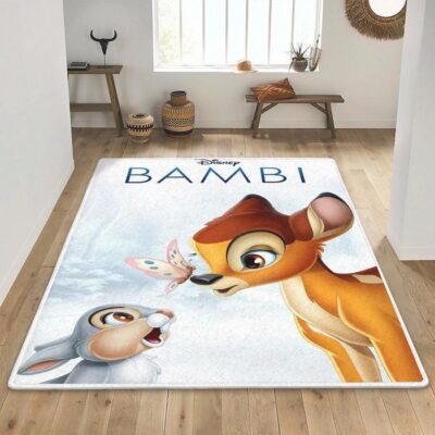 Disney Bambi Thumper For Lover Area Rug Living Room, Bambi For Fan Rug Floor Decor 1 Bambi For Fan Rug Floor Decor