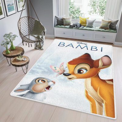 Disney Bambi Thumper For Lover Area Rug Living Room, Bambi For Fan Rug Floor Decor