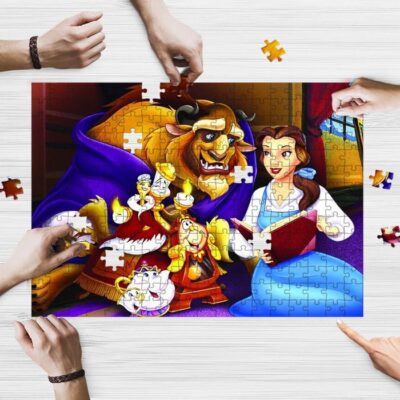 Disney Chip Lumiere Cogsworth Beast Belle Fan Gift