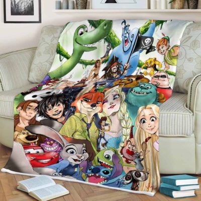 Funny Disney Selfie Comfy Sofa Throw Blanket Gift