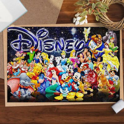 Disney Characters Jigsaw Puzzle Game, Disney Princess Characters Fan Gift, Mickey And Friends Galaxy Fan Gift