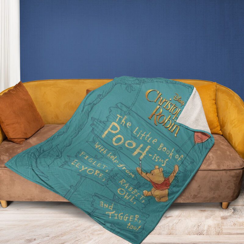 Disney Christopher Robin The Little Book Of Pooh-isms Christmas Gift Comfy Sofa Throw Blanket Gift