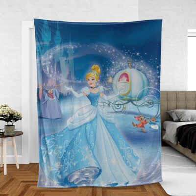 Disney Cinderella Fan Gift, Cinderella Disney Princess Comfy Sofa Throw Blanket Gift 1 Cinderella Disney Princess Comfy Sofa Throw Blanket Gift