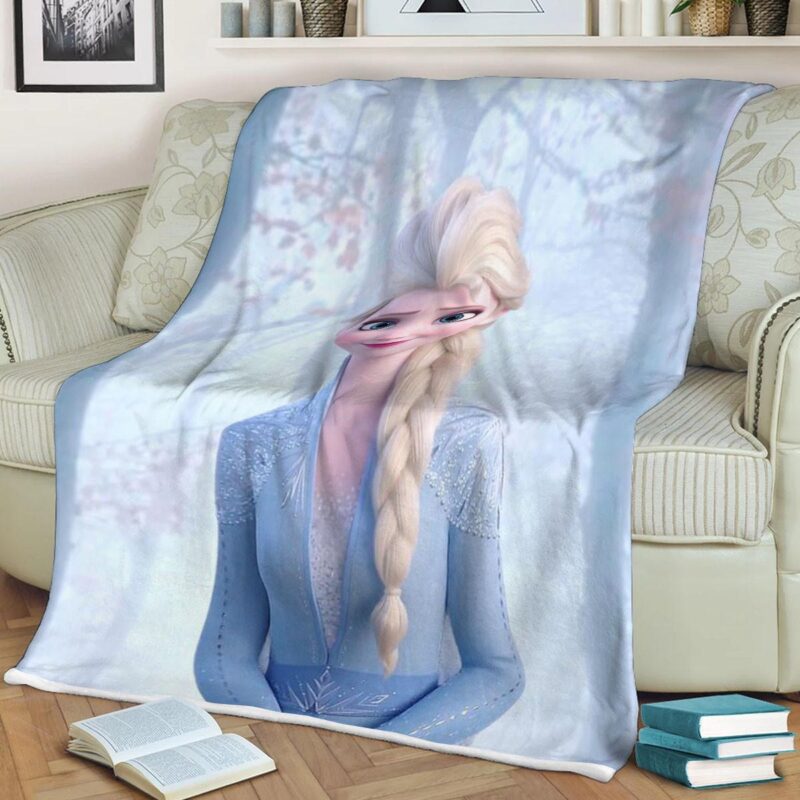 Elsa Gift For Fan Comfy Sofa Throw Blanket Gift