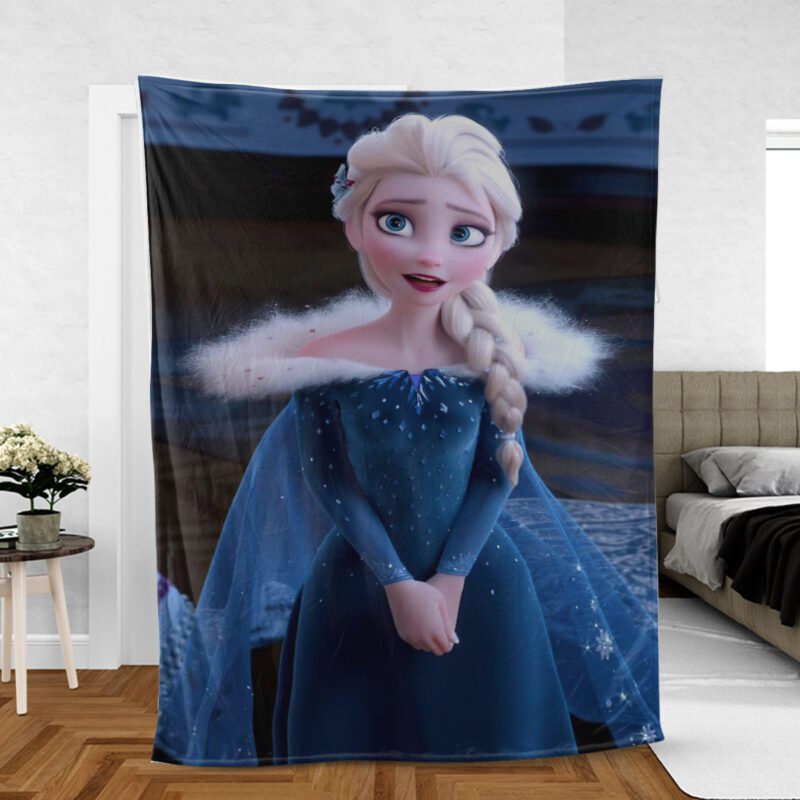 Disney Frozen Elsa Fleece Blanket Gift For Fan