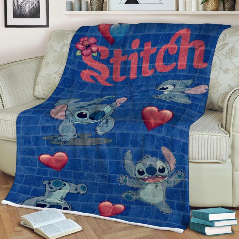 Disney Lilo And Stitch Baby Cute Blanket