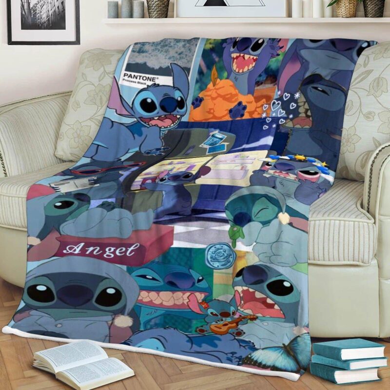 Disney Lilo And Stitch Cute Lover Blanket