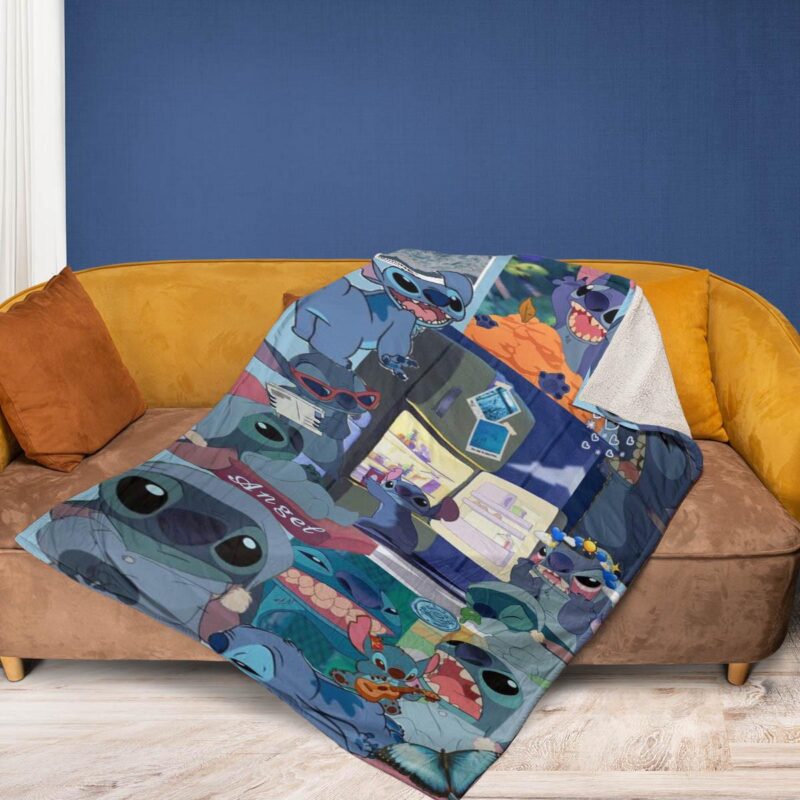 Lilo And Stitch Comfy Sofa Throw Blanket Gift 2