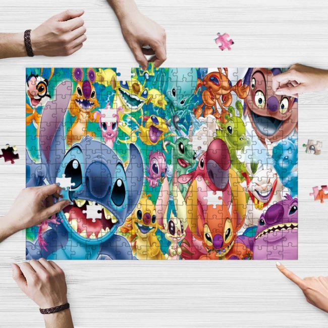 Lilo And Stitch Jigsaw Puzzle Game, Lilo And Stitch Fan Gift, Happy ...