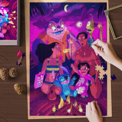 Disney Lilo & Stitch Lover 7 Jigsaw Puzzle Game