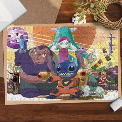 Disney Lilo & Stitch Lover 8 Jigsaw Puzzle Game