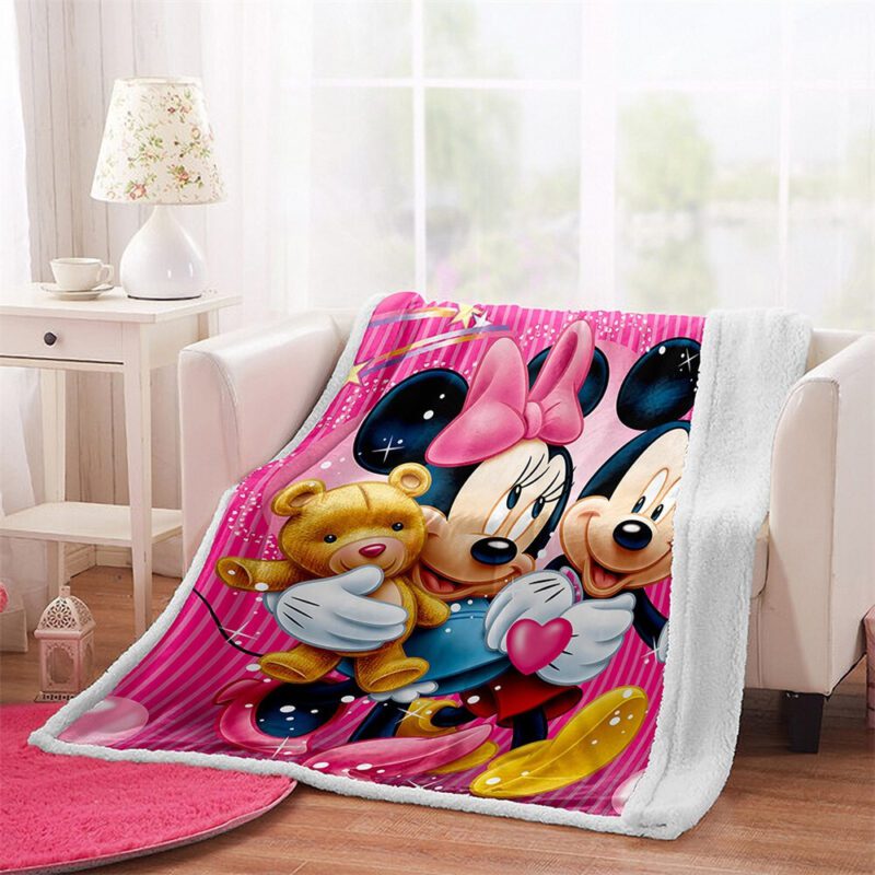 Disney Mickey And Minnie Love Fleece Blanket