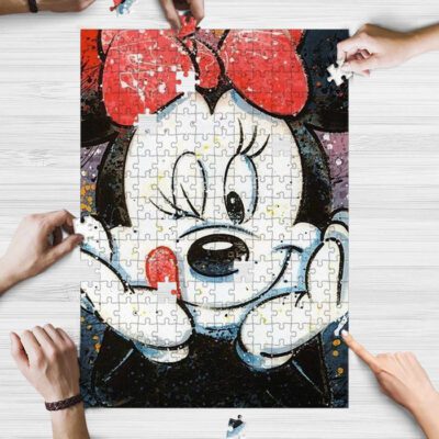 Disney Mickey Mouse Tie Dye Puzzle Game, Disney Mickey Fan Gift, Chrismas Gift