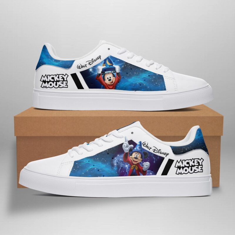 Disney Mickey Mouse Witch Low Top Leather Skate Shoes