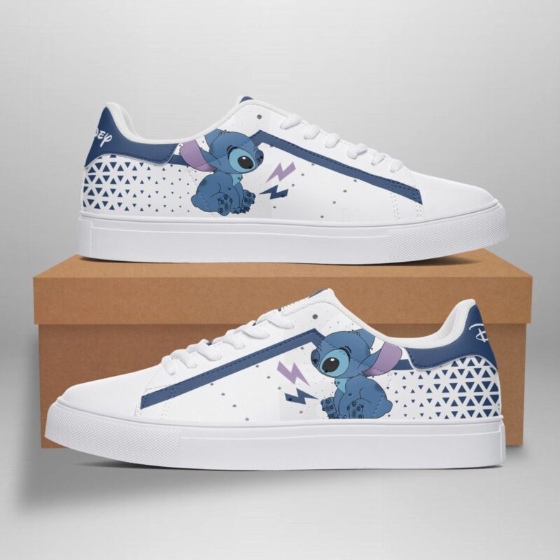 Disney Stitch Custom 05 Low Top Leather Skate Shoes