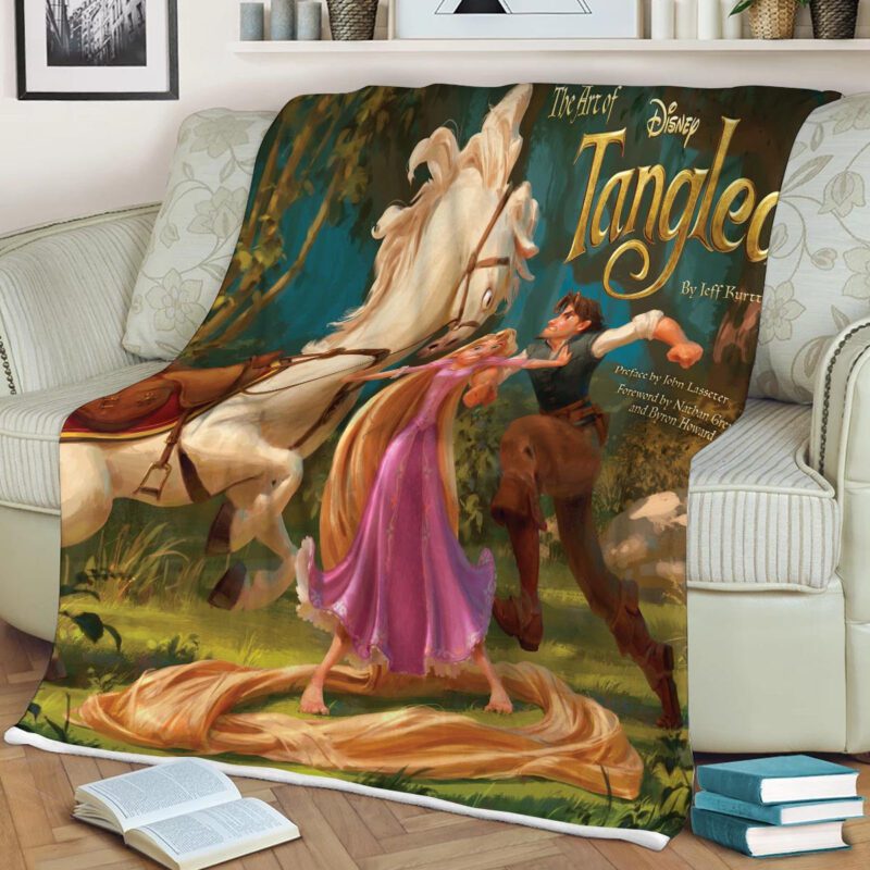 Disney Tangled Comfy Sofa Throw Blanket Gift 2