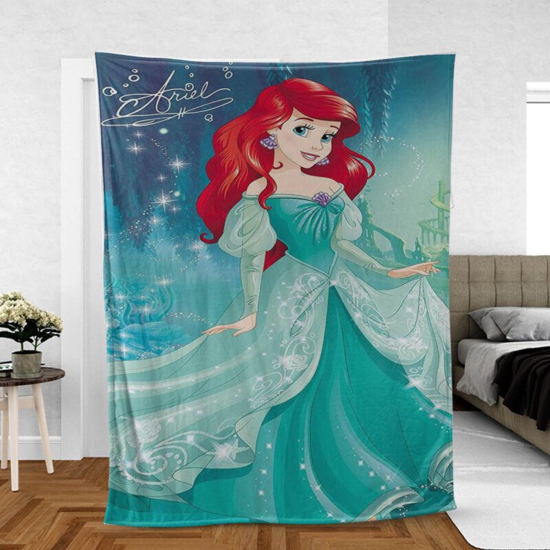 Ariel Princess Gift For Fan Comfy Sofa Throw Blanket Gift