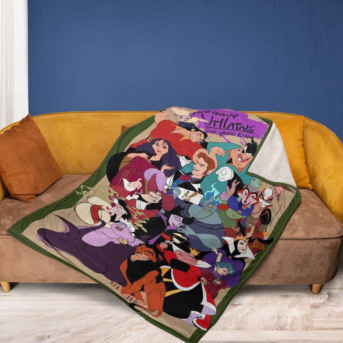 Disney-Villains-Fan-Gift-How-Many-Villains-Do-You-Know-Comfy-Sofa-Throw-Blanket-Gift-2 Disney Villains Fan Gift How Many Villains Do You Know Comfy Sofa Throw Blanket Gift 2