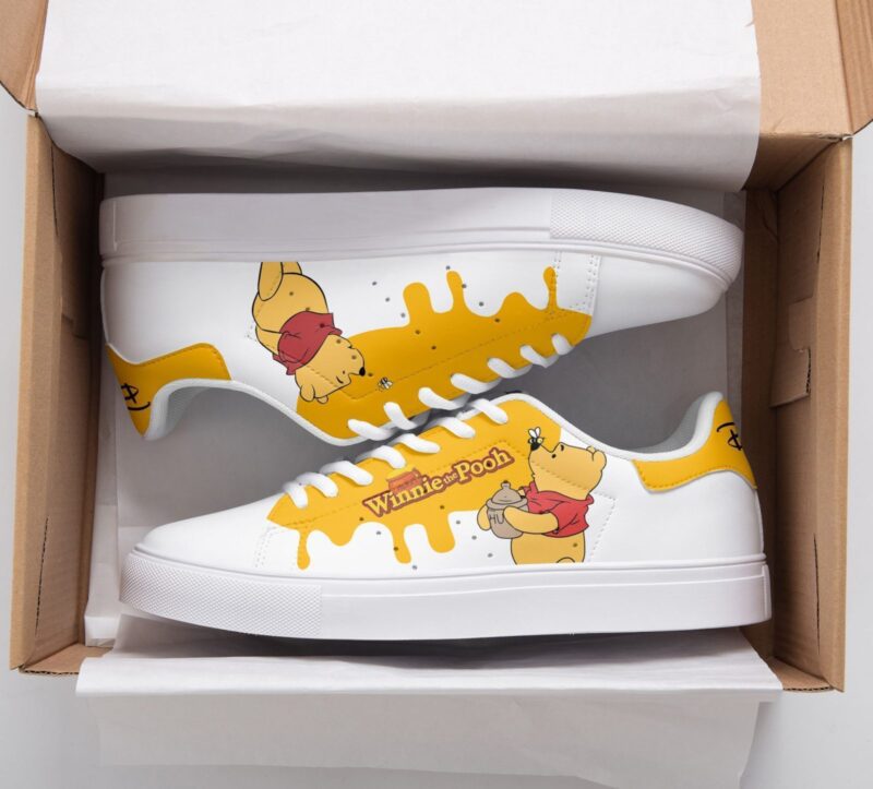 Disney Winnie The Pooh Low Top Leather Skate Shoes