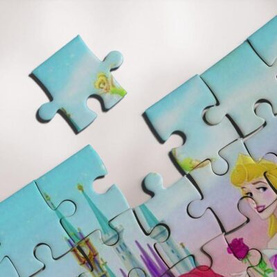 Disney all characters all princesses mickey mouse Lilo and Stitch Ariel Jigsaw Puzzle Game Disney Fan Gift 3