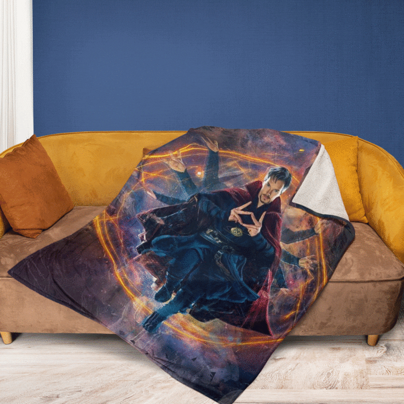 Doctor Strange Marvel Avengers Comics Gift For Fan Comfy Sofa Throw Blanket Gift