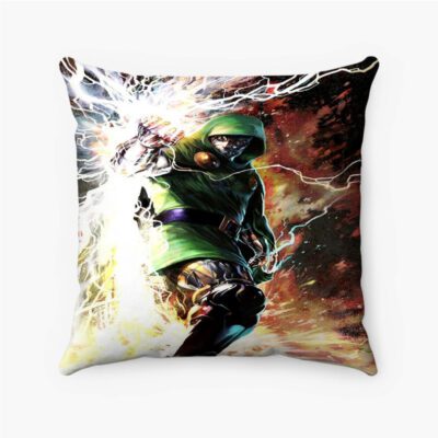Dr Doom Marvel Custom Pillow Case Spun Polyester Suede Square Pillow Cover