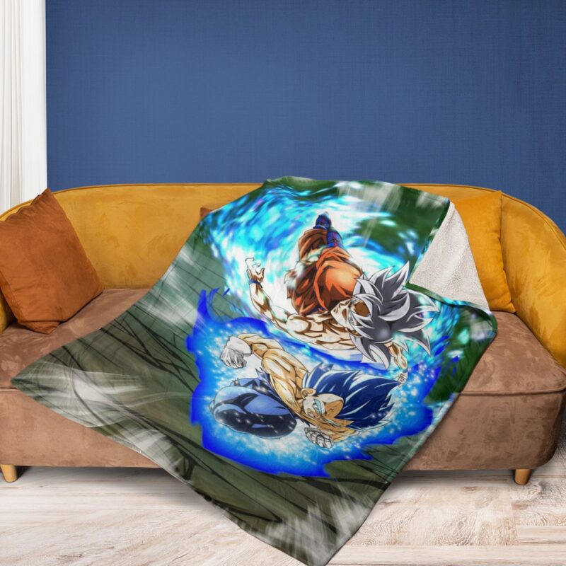 Son Goku Vegeta Comfy Sofa Throw Blanket Gift