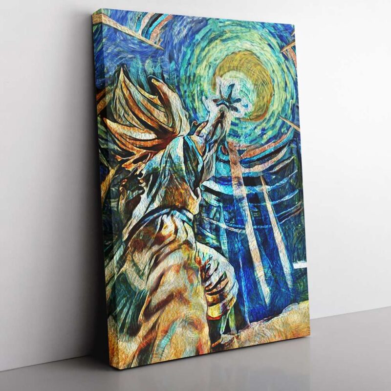 Dragon Ball Z Starry Night Kamehameha Canvas Poster Print Wall Art Decor