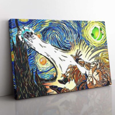 Dragon Ball Z Super Starry Night Canvas Poster Print Wall Art Decor