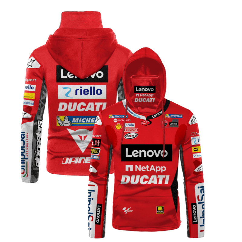 Ducati Corse Lenovo Motogp Racing Gaiter Hoodie 723