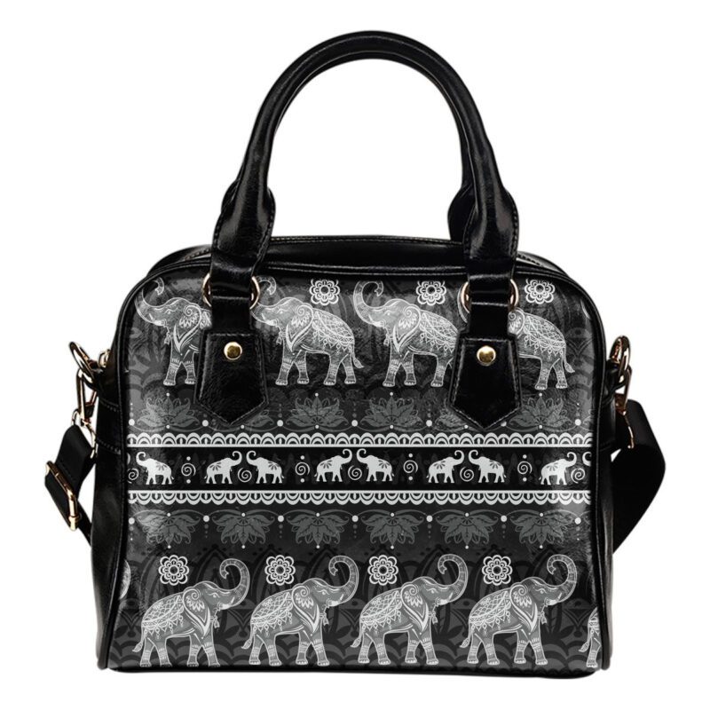 Elephant Mandala Lady Leather Shoulder Hand Bag SB0055