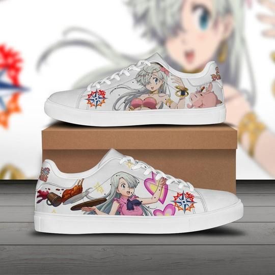 Elizabeth-Liones-Seven-Deadly-Sins-Low-Top-Leather-Skate-Shoes-Tennis-Shoes-Sneaker-For-Fans Elizabeth Liones Seven Deadly Sins Low Top Leather Skate Shoes