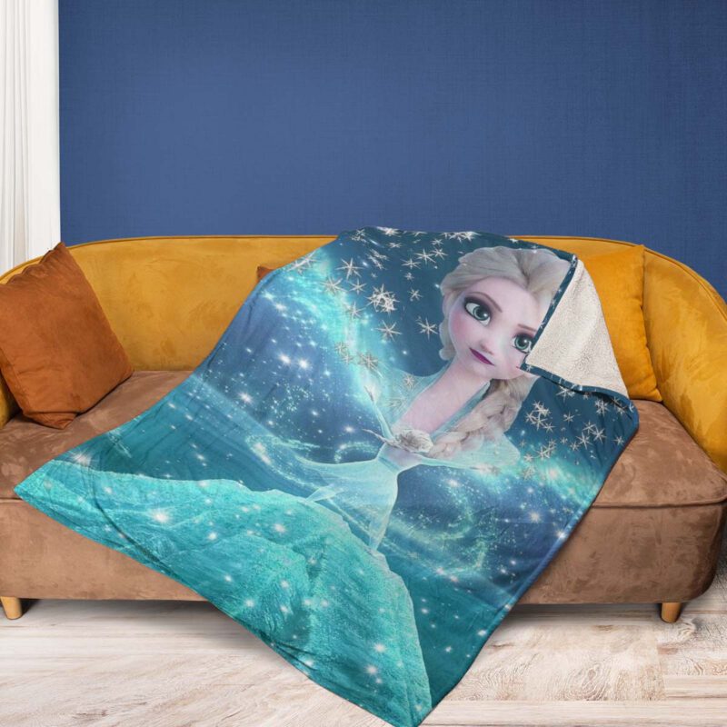 Elsa Princess Beautiful Collection Comfy Sofa Throw Blanket Gift