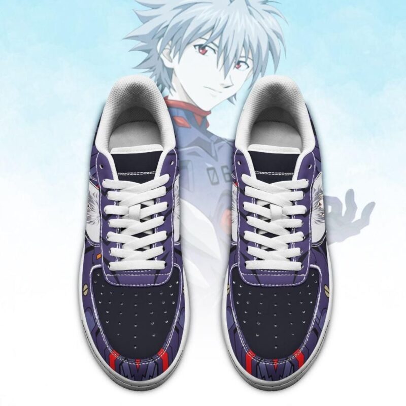 Evangelion Kaworu Nagisa Sneakers Neon Genesis Evangelion Shoes Air Force 1 Sneakers 1