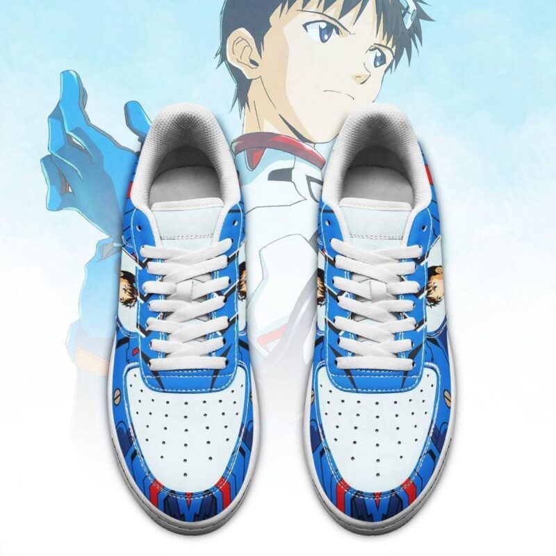 Evangelion Shinji Ikari Sneakers Neon Genesis Evangelion Shoes Air Force 1 Sneakers 1