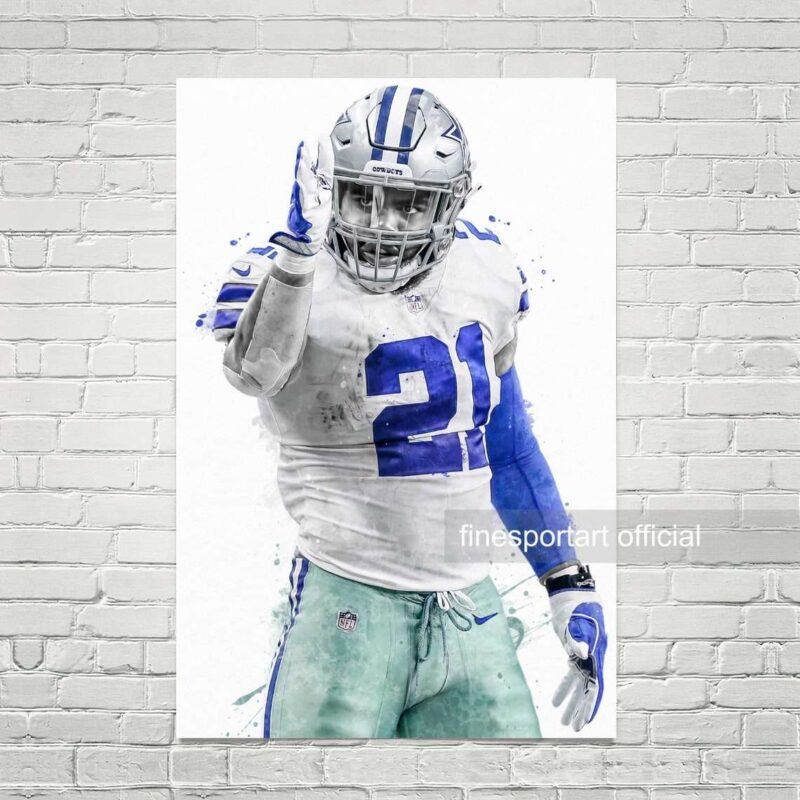 Ezekiel Elliott Dallas Cowboys Poster