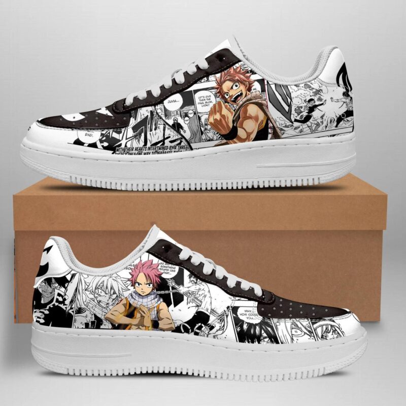 Fairy Tail Sneakers Manga Anime Shoes Fan Gift Idea Air Force 1 Sneakers