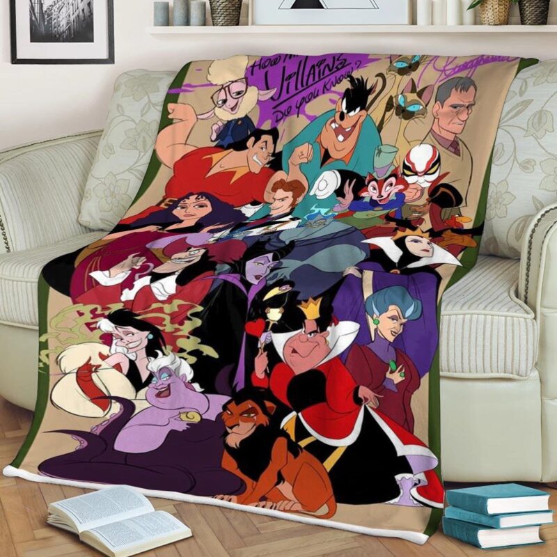 Favorite Villains Disney Fleece Blanket Gift For Fan 2