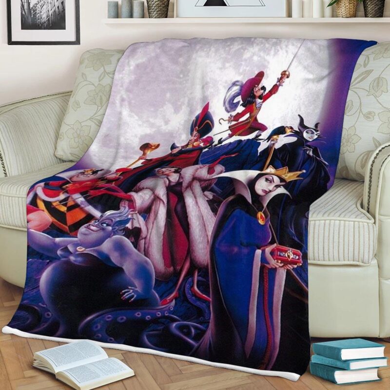Favorite Villains Disney Fleece Blanket Gift For Fan 4