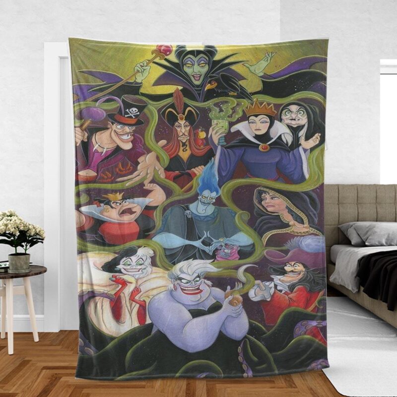 Villains Disney Collection Premium Comfy Sofa Throw Blanket Gift