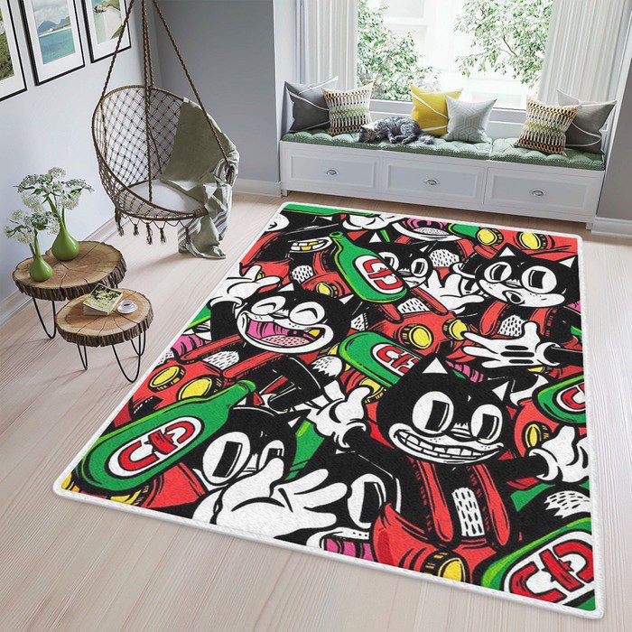 Felix-the-Cat-Fan-Gift-Area-Rug-Living-Room-Funny-Felix-Rug-Floor-Decor-1 Funny Felix Rug Floor Decor