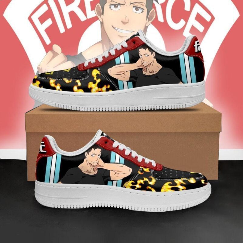 Fire Force Akitaru Obi Sneakers Costume Anime Shoes Air Force 1 Sneakers